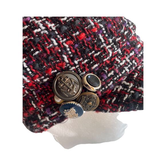 August Hat Company Red Plaid NewsBoy Hat. - Picture 3 of 7